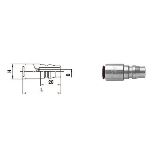 Nitto Kohki PC Type Coupling (Tube Fitter)