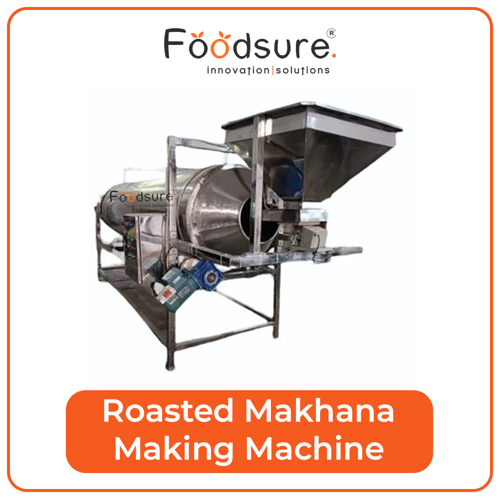Makhana Machine - Stainless Steel, Capacity Up To 100 Kg/hr, 20 Watt Power, 440 Volt Voltage, 880 Kg Weight | Automatic For Industrial And Commercial Use, 1 Year Warranty
