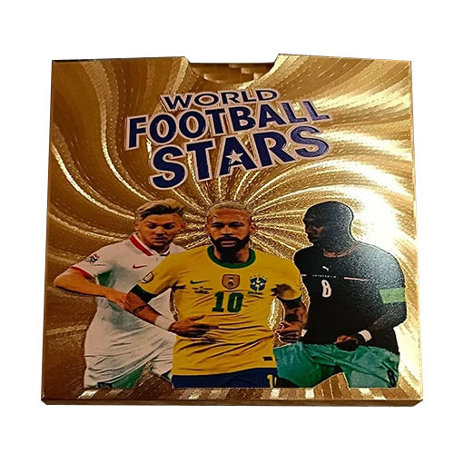 55 Pcs Football Stars Plastic Cards - Card Size: 8 X 6 X 0.1 Centimeters