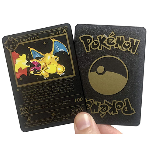 Black Pokemon Cards - Card Size: As Per Required