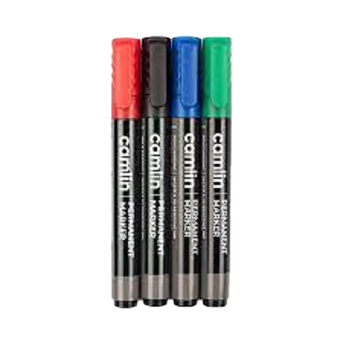 Camlin Permanent Bold Point Type Marker Pen (Pack of 10), Multicolor