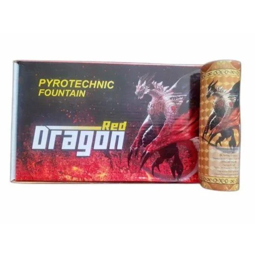 Pyrotechnic Fountain Red Dragon Cold Fireworks - Ceramic Type: Earthenware / Stoneware