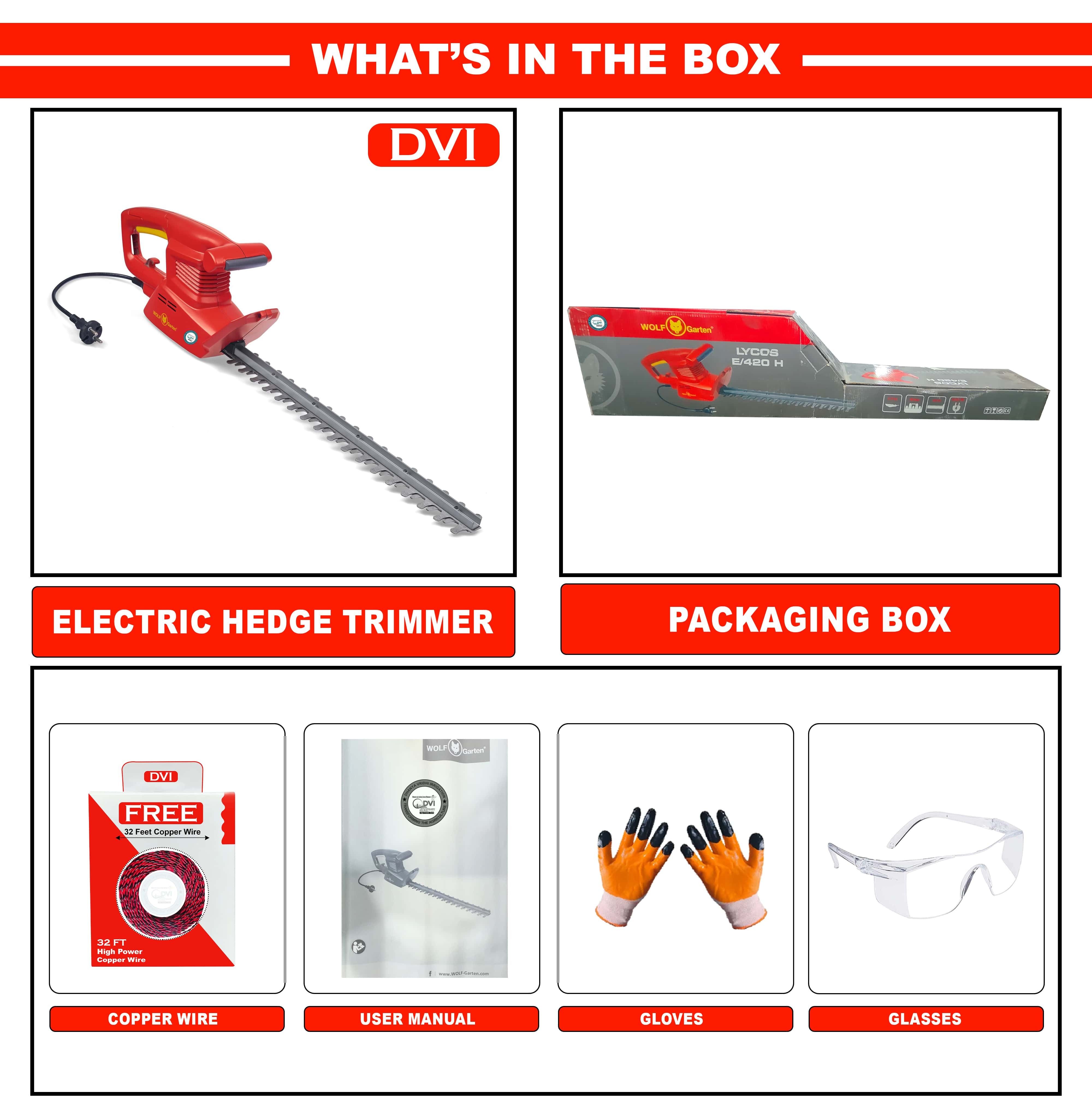 Electric Hedge Trimmer 18 inch