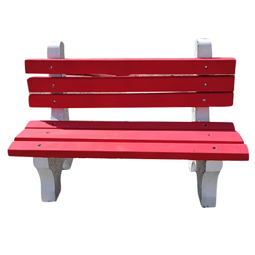 Rcc Garden Bench - Color: Red And Grey