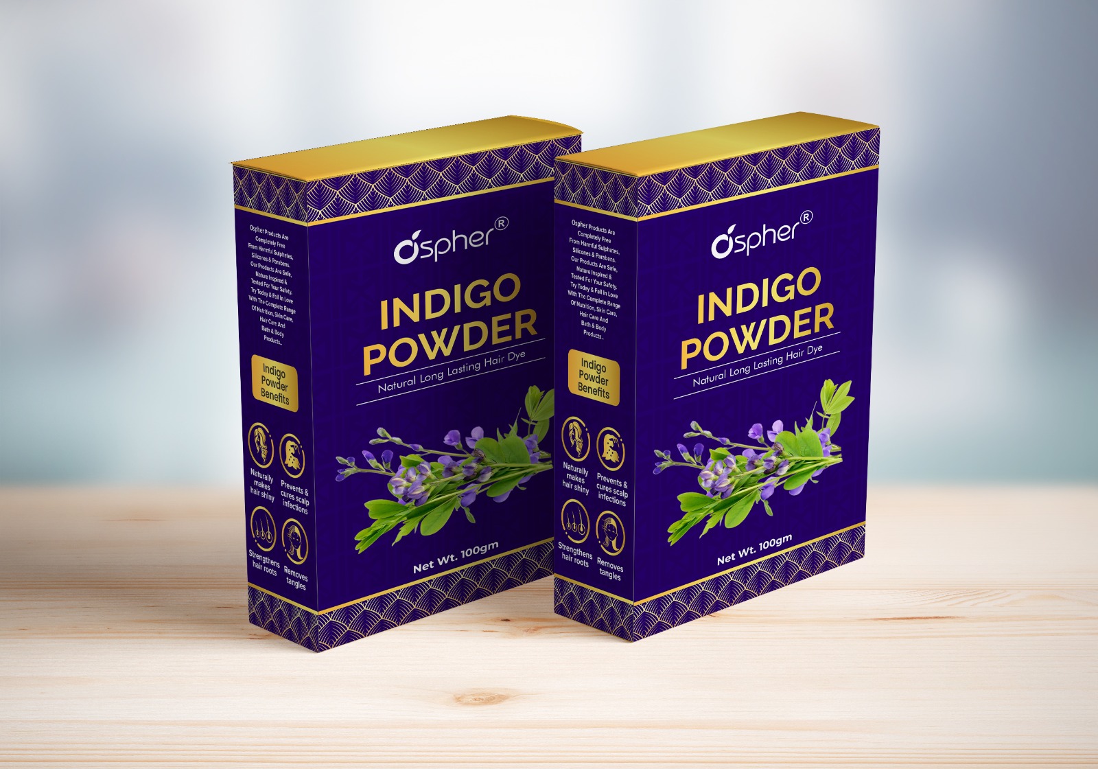 Indigo Powder - Herbal Hair Care Solution | Natural, Chemical-free Hair Dye For All, Brightens Complexion, 3-year Shelf Life