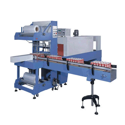 Mild Steel Group Bottle Wrapping Machine - Blue | Automatic, SS Material, 220 Volt Voltage, 1 Year Warranty