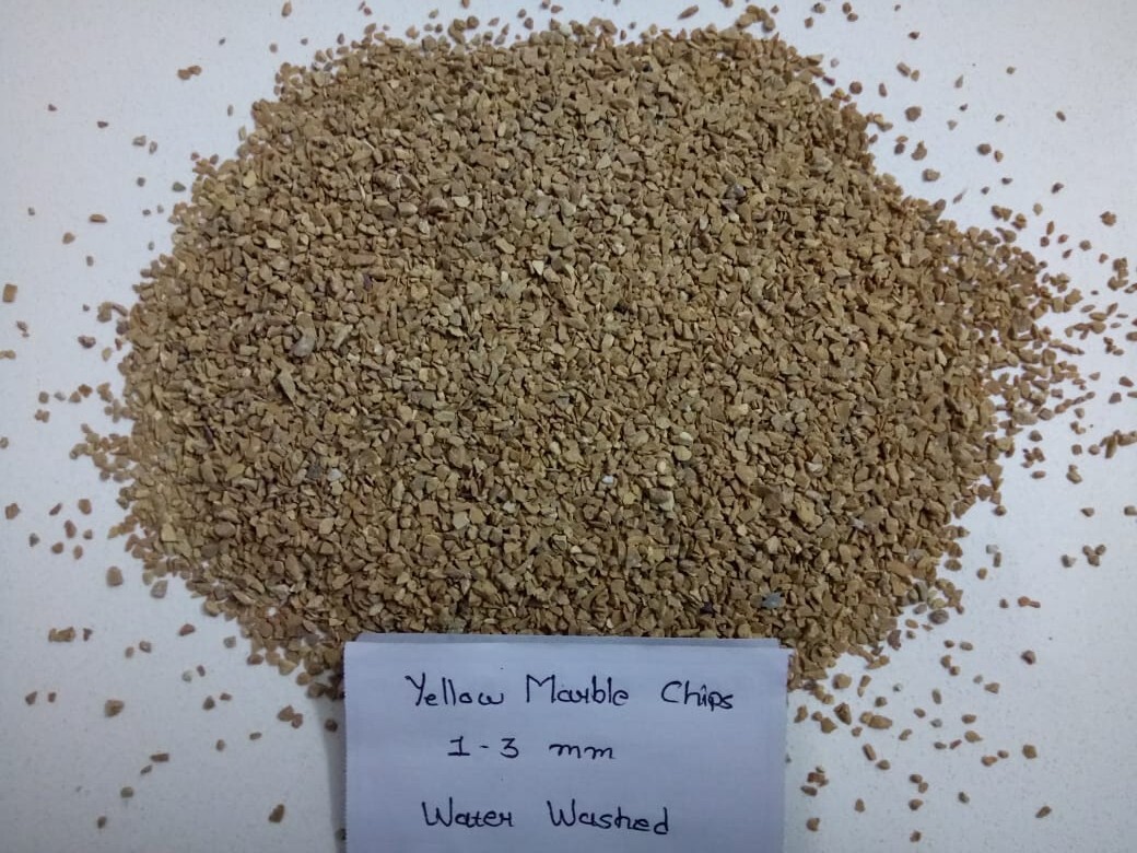 Dark chocolate brown natural crushed marble chips for terrazzo flooring and landscaping chips