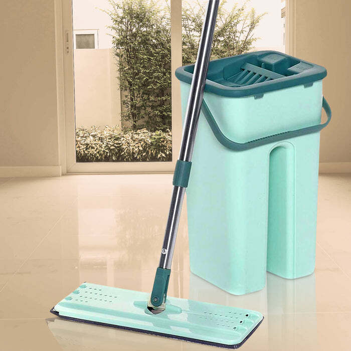 Flat Mop And Bucket Set