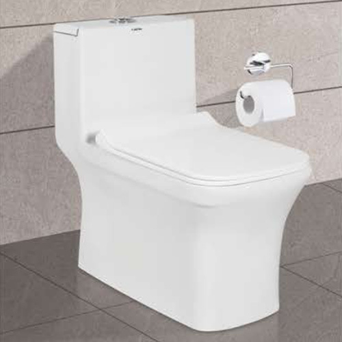 One Piece Water Closet Prince-103 - High-Quality Ceramic, Various Sizes, Glossy White Finish | Easy to Clean, Durable One-Piece Design