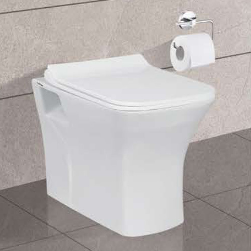 Concealed Square Ewc Wall Hung And Water Closet - Color: White