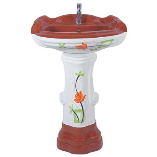 407 Big Sterling Designer Pedestal Wash Basin - Color: Any Color