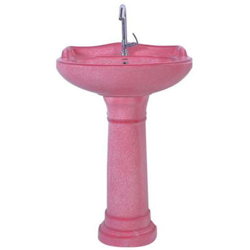 Magenta Stargold Rustic Pedestal Wash Basin