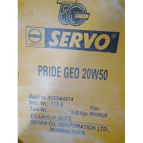 Pride Geo 20W50 Engine Oil - Application: Industrial