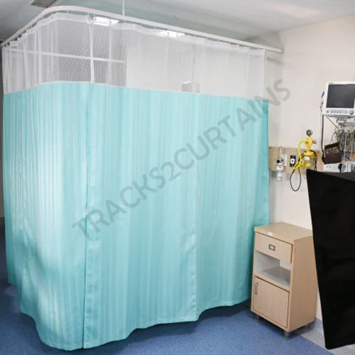 Aluminium Cubicle Hospital Curtain Track - Color: Blue