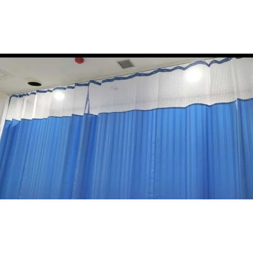 Hospital Opd Curtain Track - Color: White And Blue