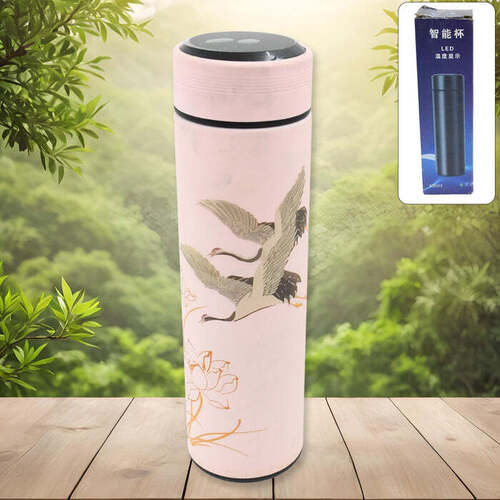 Printed Smart Vacuum Insulated Water Bottle with Temperature Display