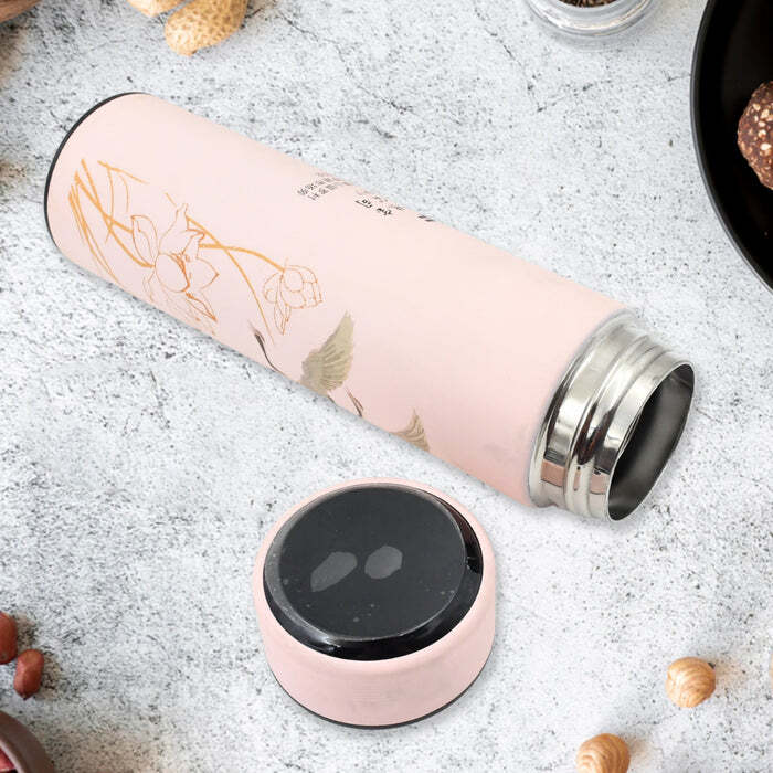 Printed Smart Vacuum Insulated Water Bottle With Temperature Display