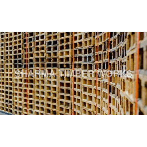 Export Wooden Pallets - Wood Material, 1200x800 / 1200x1000 / 1200x1200 mm Dimensions, Brown Color | Load Capacity of 800 to 1500 kg
