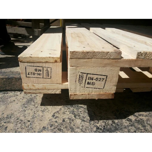 Heat Treated Wooden Pallets - Color: Brown