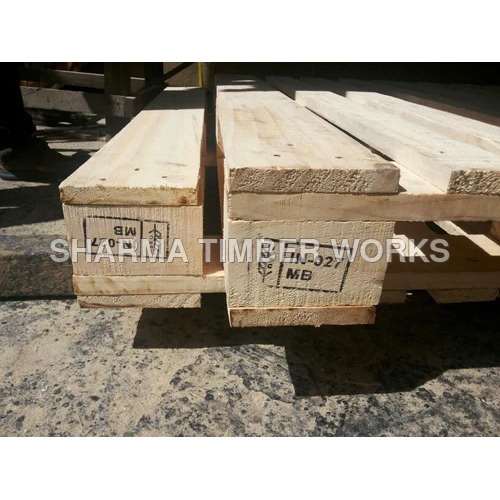Heat Treated Wooden Pallets - Color: Brown