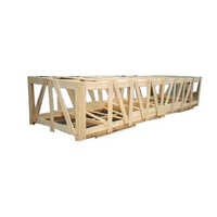 Wooden Shipping Crate - High-quality Wood, Various Sizes, Brown Color | Durable Solid Box Design For Secure Transportation