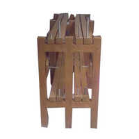 Natural Wooden Battery Stands - Racks - Color: Brown