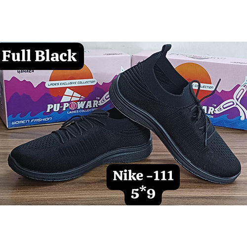 Nike111 Ladies Sports Shoes - Color: Black