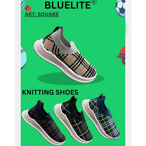 Square Knitting Mens Shoes