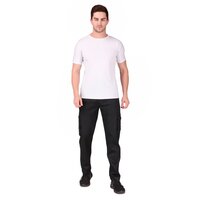 Aadhar Cotton Full Length Elasticated Waistband with Front Fly Zip Six Pocket Cargo Track Pants For Men