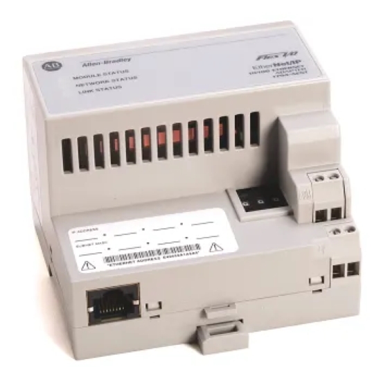 1794-AENT FLEX I-O Dual-port EtherNet-IP Adapters 1794AENT