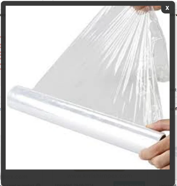 1200 Food Packing Cling - High-Performance Polyethylene 300mm Width | Effective Food Freshness Preservation Tear-Resistant
