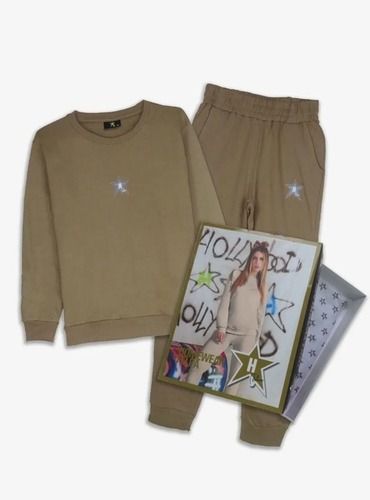 Hollywood Milano Jogging Set Sweatshirt And Jogger Beige