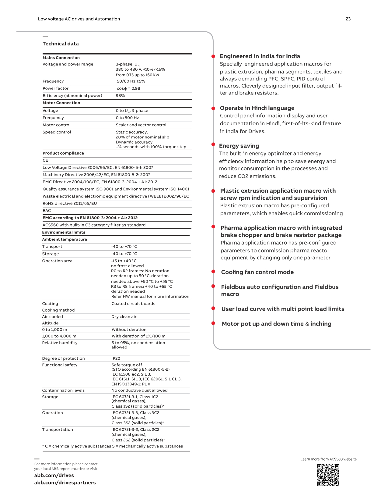 ACS560 ABB general purpose drives