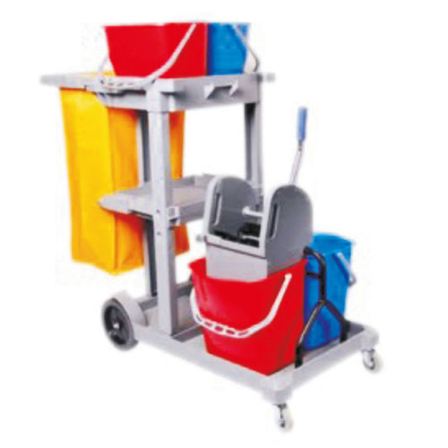 Multi Function Janitor Cart - Color: Multicolor