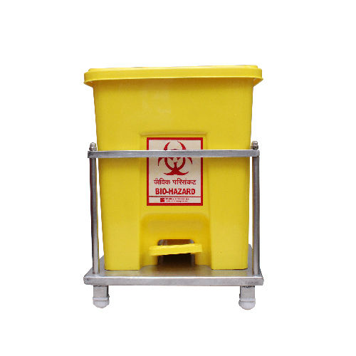 Smart Series Dustbin with MS SS Frame & Trolley