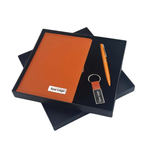 Customized 3 In 1 Gift Set With Logo - Color: Black