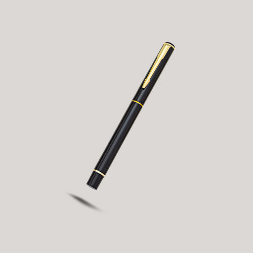 Black And Gold Metal Pen With Logo - Size: Different Size