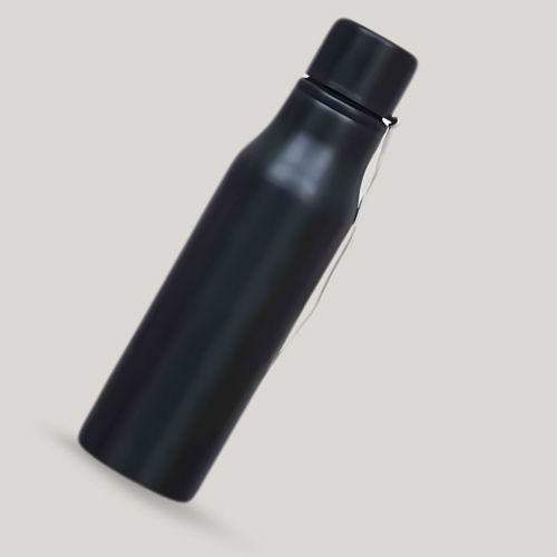 750 ML Customized Sipper Water Bottle With Logo - Black