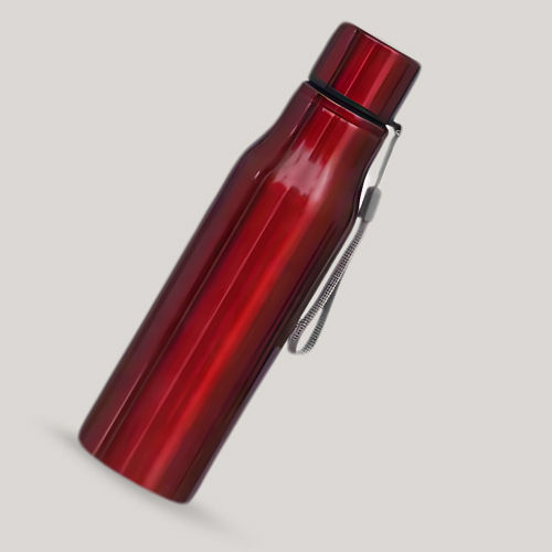 750 ML Customized Sipper Water Bottle With Logo - Red