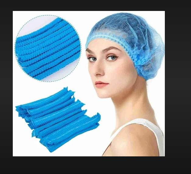 Bouffant cap blue