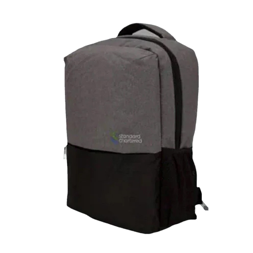 Gray Laptop Backpack Bag - Color: Black