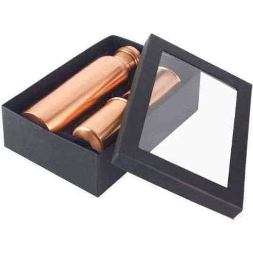 Copper Bottle Gift Set - Capacity: 1 Liter/Day