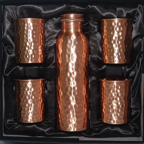 Copper Bottle Glass Gift Set