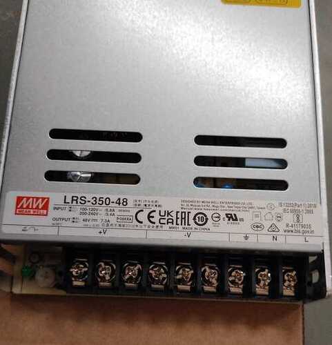 MEAN WELL, POWER SUPPLY, LRS-350-48