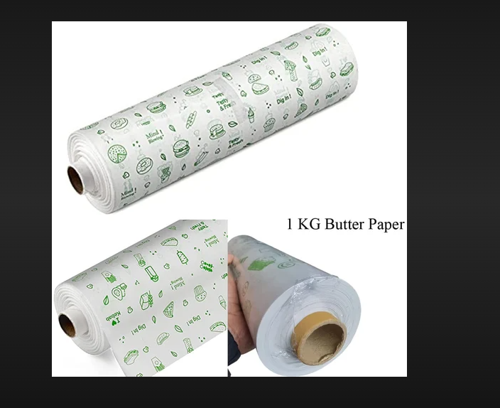 Butter Paper 1 kg - Parchment Material, 500mm Wide Roll, Versatile Baking Aid, Ideal for Lining Baking Pans and Wrapping Pastries