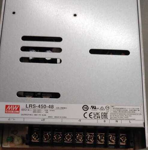 MEAN WELL, POWER SUPPLY, LRS-450-48