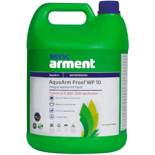 5L Wp10 Myk Arment Aquaarm Proof Concrete Admixture - Color: Brown