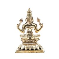 5 inch Bronze God Lotus Lakshmi Statue