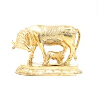 3 inch Cow Calf Bronze Statue