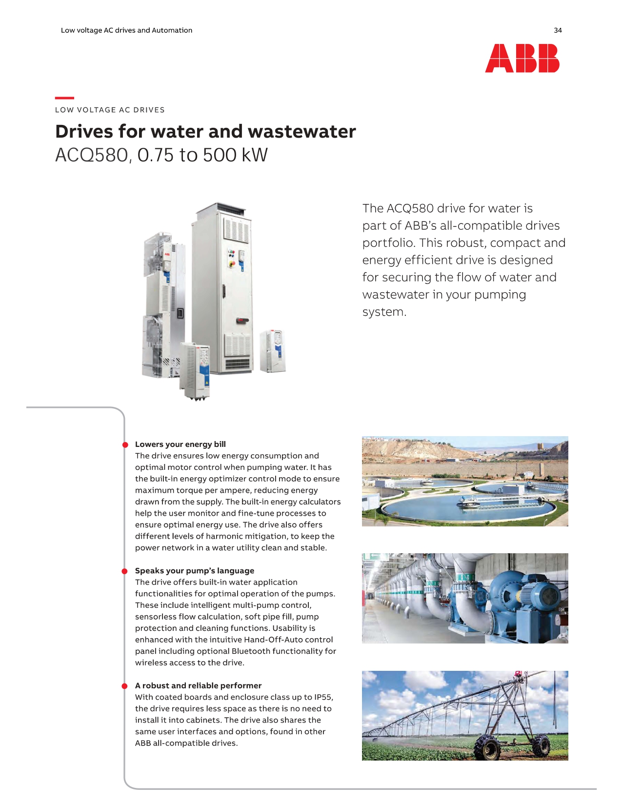 ACQ580 Drives for water and wastewater